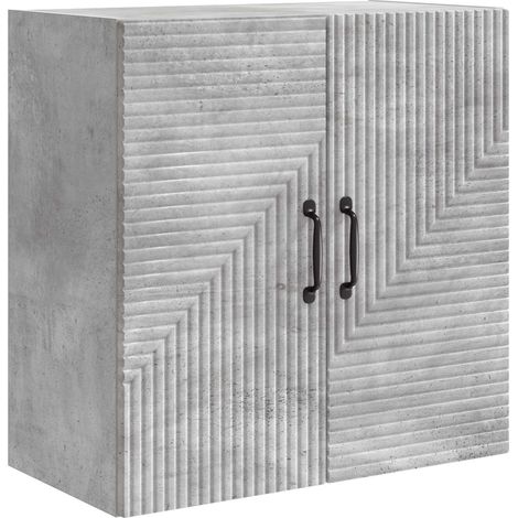 Mobiletto a muro Grigio Cemento 59 x 31 x 60 cm vidaXL (1/5)