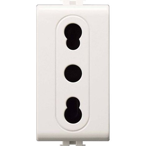 Easy Art.Se8080 Presa Bipasso 2P+T - 12 Pz