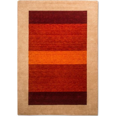 Tapis Gabbeh indien Tapis Hemilio - Tapis en laine  - 300x200cm, Rectangular - 100% Laine vierge - Tissé main - Multicolore (1/4)