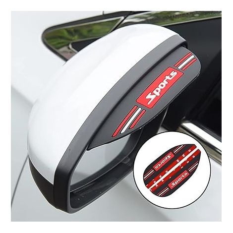 Lot de 2 housses de pluie pour rétroviseurs, pare-soleil de protection pour rétroviseurs de voiture et de camion (1/5)
