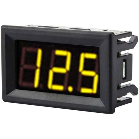 0.56 '' DC 0-30V Voltmètre Numérique Testeur de Tension Jauge Lumineux Affichage à LED 3 Fils Volt Mètre avec protection contre les inversions de polarité (1/4)