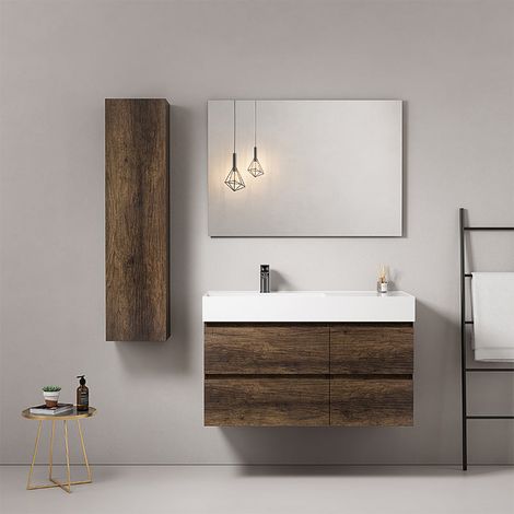 Colonna Sospesa H.120 cm Bruno Scuro - Fiji Wood