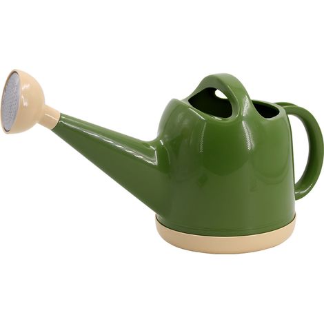 Arrosoir 4L Plastique Jardin avec Tête d'Arrosage pour Plantes Intérieur Extérieur Vert Militaire
