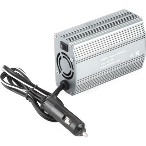 Convertisseur de tension 400 W pour voiture, 12 V CC vers 220 V CA, double port de charge USB avec voyant lumineux (1/5)