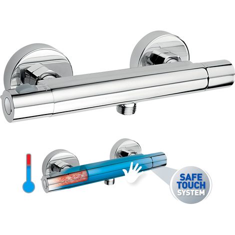 Mitigeur thermostatique de douche Trinity à contact sûr, chromé (1/5)