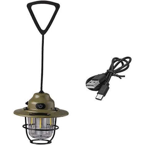 Mini-LED-Campinglampe, wasserdichte Notlaterne, Retro-Stil, einstellbare Helligkeit, ideal zum Angeln und Wandern. (1/5)