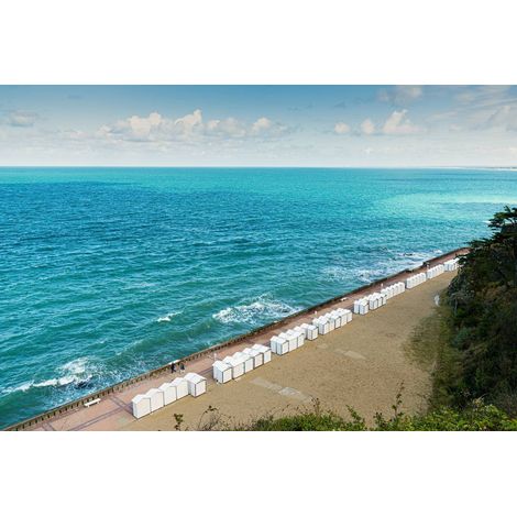 Tableau sur toile promenade de Granville 65x97 cm - Impression sur Toile Murale Décorative - Image imprimée en HD sur Toile - Toile sur Châssis en Bois FSC - Fabriqué en France (1/4)