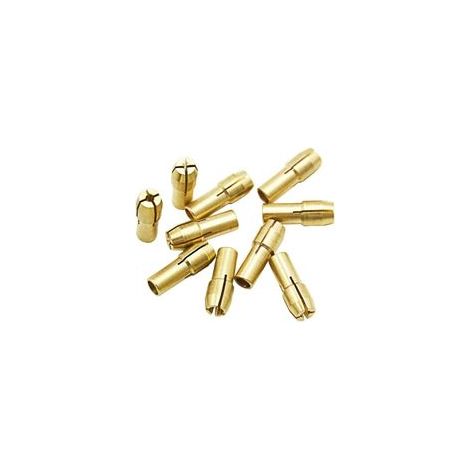 10Pcs Mandrins en laiton Perceuse Pinces 0.53.2mm Accessoires pour Dremel outils rotatifs Tige 4.3mm