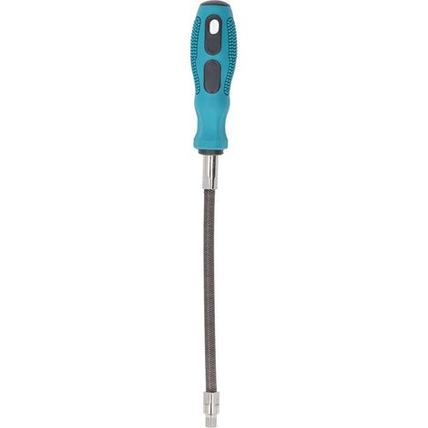 [NIE BENUTZT]1/4-Zoll-Vierkant-Antriebsschraubendreher, flexibler Schlauchklemmenschraubendreher mit umkehrbarem Steckschlüsseleinsatz, 1/4-Zoll-ergonomischer Griff mit den meisten Standard-Ratschenst (1/5)