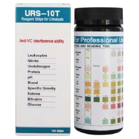 100 Urs-10T Reagenz-Urinteststreifen, 10-Parameter-Urinteststreifen