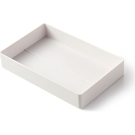 Desk Shelf Organizer Large Capacity A4 Size DIY Assembly Durable ABS Resin Desktop File Organizer Grey White A5 Box 24x15.2x4 (1/5)