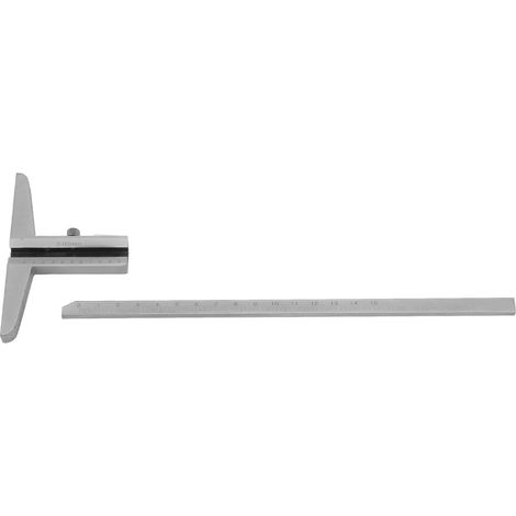Pied à coulisse de profondeur 0-150 mm, précision 0,02 mm, instrument de mesure de profondeur (1/5)