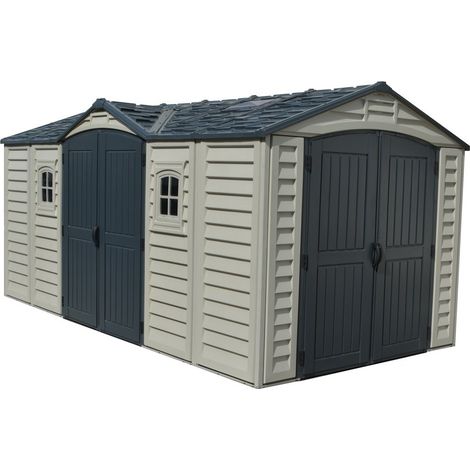 CASETA COBERTIZO PVC JARDIN APEX PRO PLUS 10.5 X 8 DURAMAX (1/5)