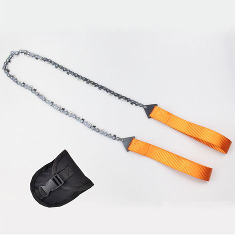 Outils de jardinage de tronçonneuse de poche extérieure 33 dents 24 pouces camping portable fil de survivant portable scie coulissante à la main outils de camping outil de survie scie coulissante manu (1/2)