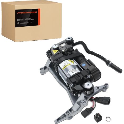 Compresor de suspensión neumática, relé integrado, componentes de calidad OEM, compatible con vehículos de lujo y económicos, peso 3,73 kg, soporte de montaje incluido. (1/5)