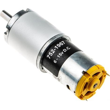 Moteur à courant continu RS PRO, 615 V, 7,85 W, 44 tr/min, dia. de l'arbre 6mm ( Prix pour 1 ) (1/5)