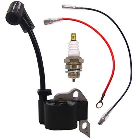 Compatible avec la bougie d'allumage du module de bobine d'allumage pour tronçonneuse Stihl 017 018 MS170 MS180 (1/3)