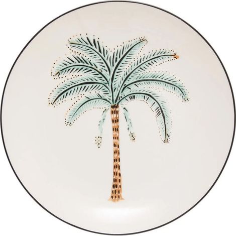 Lot de 6 Assiettes à Dessert "The Palm Resort" 19cm Multicolore