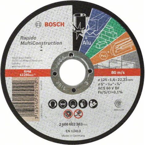 Bosch PRO Multi Material Trennscheibe, 125 x 1,6 x 22,23 mm (1/3)