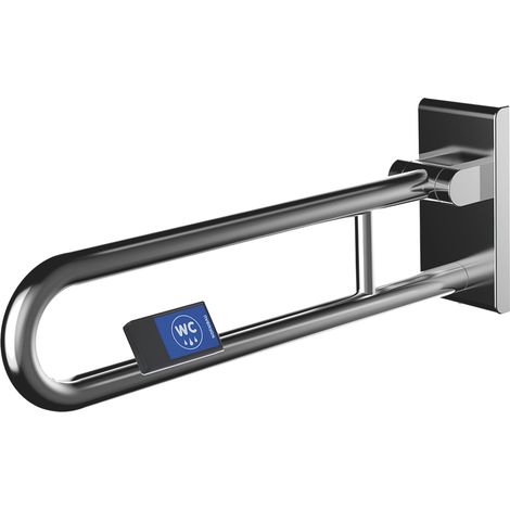 Normbau Inox Care Stützklappgriff vario rechts, L gleich 900, mit