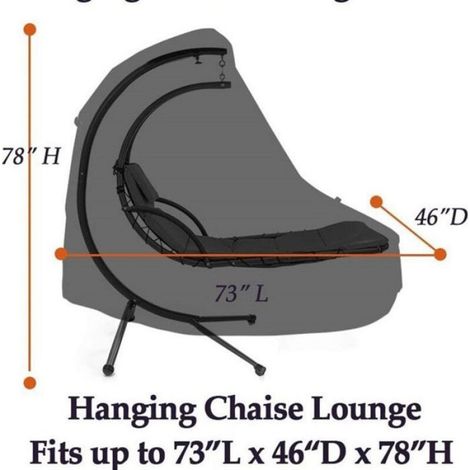 Housse chaise longue suspendue - Lot 1 - Protection meubles pour balancelle jardin véranda Aucuneary (1/5)