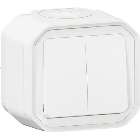 LEGRAND - Plexo interrupteur va et vient double blanc complet