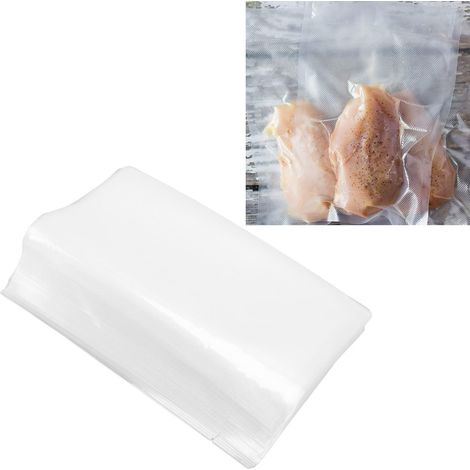 Rouleau de 100 sacs sous vide texturés en filet pour l'emballage alimentaire, idéal pour la conservation des fruits et légumes (20 x 30 cm). (1/5)