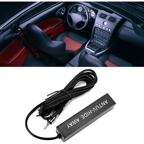 Universelle Autoradioantenne zur Verbesserung des FM/AM-Empfangs, Schwarz, diskrete, versteckte Antenne für Autos (1/5)