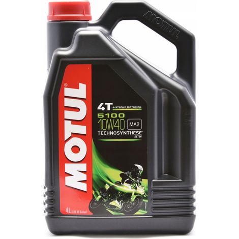 Huile moteur 4T 10W-40 4L – Protection anti-usure – Lubrification optimale pour motos 4 temps – Compatible EURO 2 et 3 – Motul