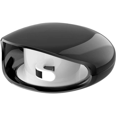 Kabelaufwickler – Aufbewahrung für USB-Kabel, Kopfhörer und Ladekabel – Automatischer Aufwickler – Kabellos – Kompakt – Schwarz (1/5)