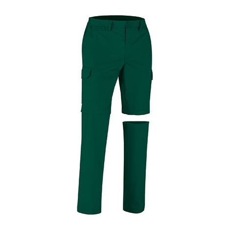 Pantalón desmontable multibolsillos VALENTO Livingstone tejido rip-stop S Verde Botella