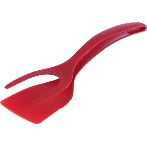Pinces de cuisine 2 en 1 : spatule, pinces et pinces à retourner, spatule à œufs, spatule à œufs, pinces à grille-pain, pinces de cuisine pour steak et omelette (1/5)