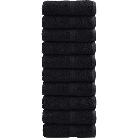 Serviette Invité SOLUND 50 pcs Noir 30 x 30 cm 550 gsm (1/5)