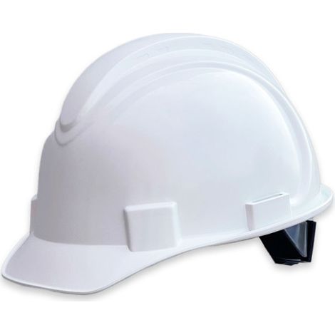 Casco de visera corta Honeywell blanco y amarillo NSB10001E  Blanco
