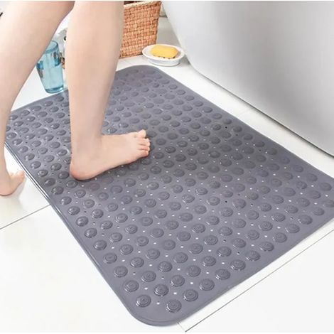 Tapis de Bain - Antimoisissure - 45 x 78 cm - Ventouses Antidérapantes - Surface Anti-glisse (1/4)