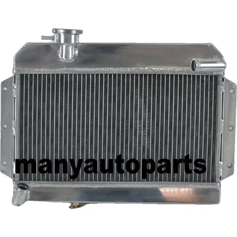 Radiador de aluminio, entrada de 1,1 pulgadas, salida de 1,1 pulgadas, compatible con MG MGB GT/Roadster 1963-1968, diseño ligero, construcción duradera. (1/5)