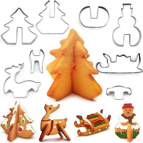 Moule à gâteau fondant 3D à motif dessin animé, ustensiles de pâtisserie en acier inoxydable (1/4)