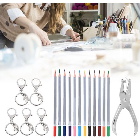 Kit de perforatrice pour crayons de couleur à faire soi-même (film thermorétractable) (1/2)