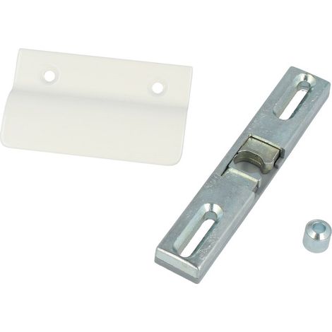 Terrassentür-Set Universalschnäpper Hülse Balkontürgriff Aluminiumgriff Ziehgriff Cremeweiß - RAL9001 (1/2)