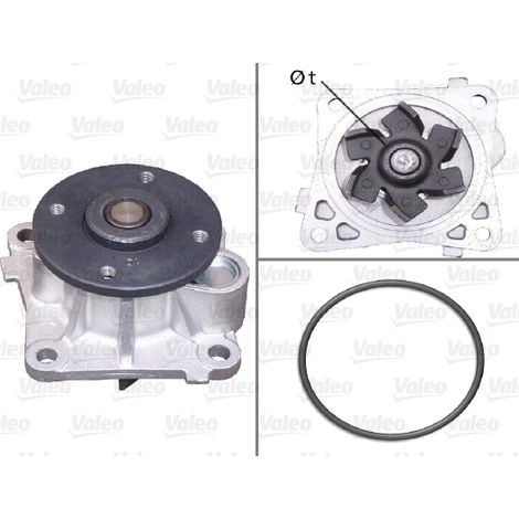 Pompe à eau, refroidissement du moteur Valeo 506962 INFINITI 1300A095 1300A107