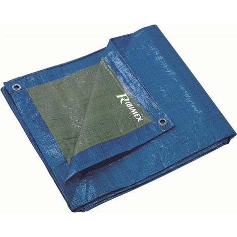 Bâche Légère 6x8m - 60g/m - Polyéthylène - Protection et Résistance - Toutes Conditions - D-Work (1/2)