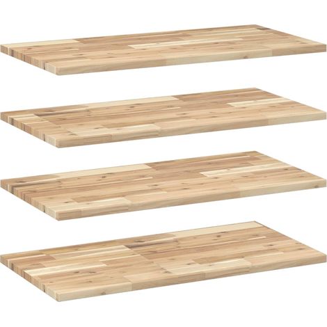 Maison Exclusive - Schweberegale 4 Stk. 100x40x2 cm Massivholz Ak
