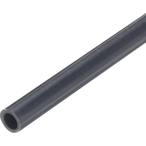 Tube Rigide en PVC de 1/4 Pouce, Tuyau Rond, Tuyauterie, Tuyau de Matériel 4mm ID 6mm OD 9" Longueur Gris Foncé Haute Résistance pour Tuyau d'Eau, Artisanat, Manchon de Câble (1/5)