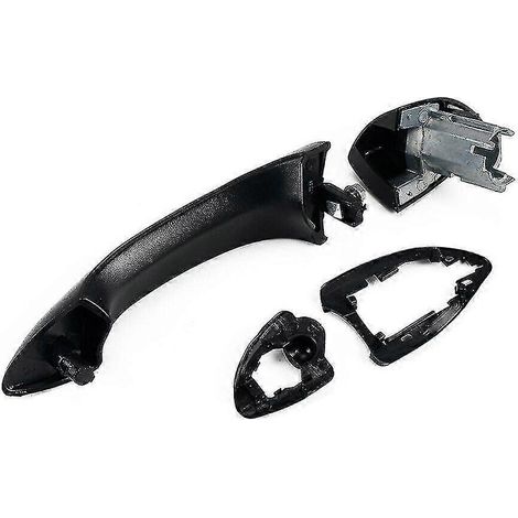 Poignée de porte extérieure pour BMW X5 E53 (2000-2006), référence 51218243618, ou poignée arrière droite noire. (1/5)