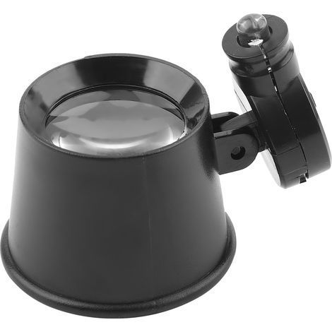 Loupe oculaire LED 10X, loupe de bijouterie, outil de réparation de montres à verre unique (1/5)