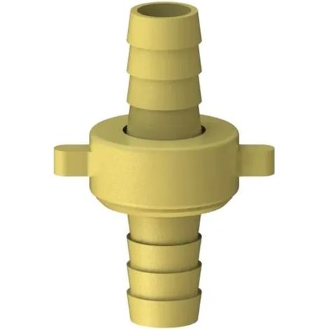JS Racor de manguera de latón, de 3 piezas, de junta plana, 1/2'' x 3/4'', GA34131000001