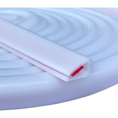 Joint de protection en U pour bord de tôle - Profilé caoutchouc étanchéité voiture et métal - 3 mètres, 3mm (1/5)
