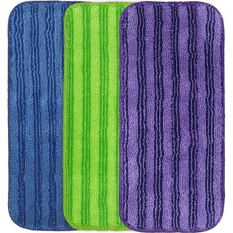 Chiffonettes Réutilisables Pour Balai Humide - Microfibre - Compatible Avec Balais Humides Type Wet Jet - Lot De 10 (1/5)