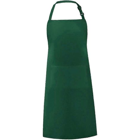 Tablier de cuisine à bavette, tablier durable pour toutes les occasions, tablier utilitaire pour fleuriste, jardinier, salon de coiffure, homme ou femme.-Green