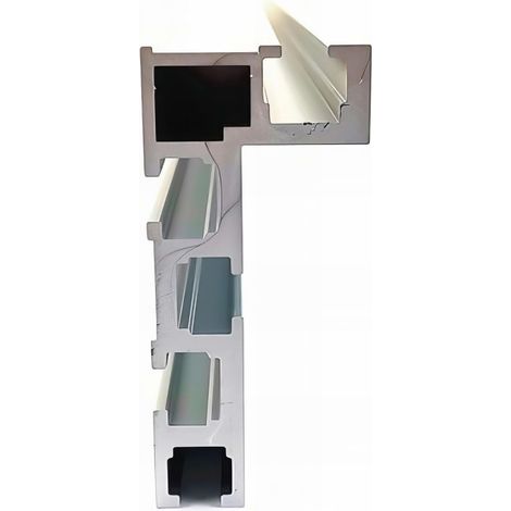 Rail de guidage à butée réglable L. 800 x H. 75 mm (1/4)